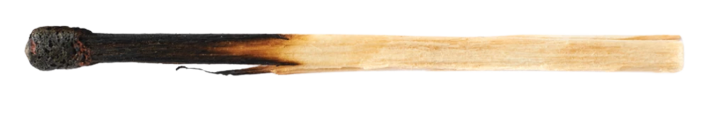 Udbrændt tændstik